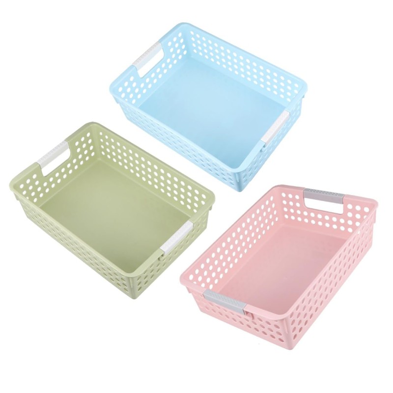 SHOWERORO 3pcs Office Storage Basket File Basket File Organizer Organizer