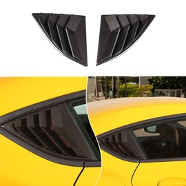 Fgtagtal Rear Side Window Louver Cover Fit for Toyota Supra GR A90 A91 MK5 2019-2025, Side Window Louvers Air Vent Scoop Shades Trim Cover(Carbon Fiber Pattern Black)