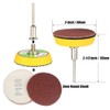 Gasea 60pcs 2 Inch Sanding Discs Pad Kit with 1/8"