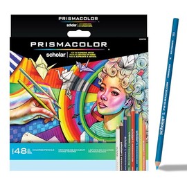 Prismacolor Scholar - Lápices de colores, suministros de arte perfectos para dibujar, dibujar, colorear, surtidos, 48 unidades