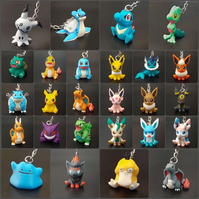 Poké Pal Keychains:_Random Gold Poké Pal