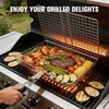 Grill Basket for Outdoor with Removable Handle,Stainless Steel BBQ Camping