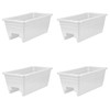 HC Companies 24 inches Deck Rail Box Planter with Easy