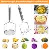 Pack of 2 Potato Masher, Potato Masher, Stainless Steel, Kitchen
