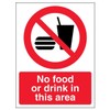 V Safety No Food Or Drink In This Area -