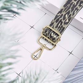 TANOSII - Wide Purse Strap Adjustable Replacement Shoulder Crossbody Bag Strap Gold Leopard, Gold Rope Leopard, Standard