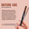 Waterproof Dual-Ended Brow Pencil with 4-Prong Comb & Microblade Tip
