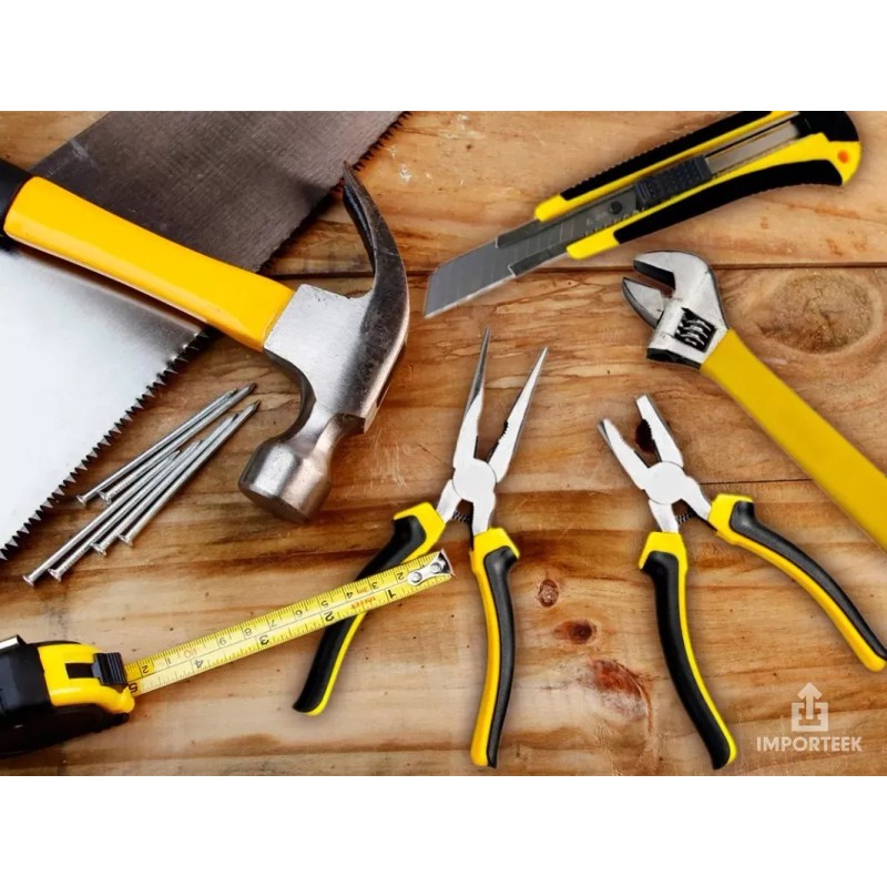 Importeek Kit Herramientas Pinzas Perico Flexometro Nivel Cutter