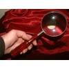 magnifying glass with dark hardwood handle (23574)