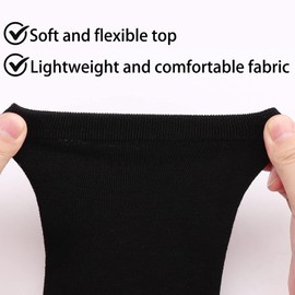 Large Size Women Thigh High Socks Over the Knee Socks Black Ladies Knee High Tights Non-slip Extra Long socks