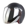 Open Face Helmet Visor Motorcycle Helmet Bubble Lens 3-Snap Bubble