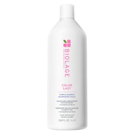 Biolage Shampoo Morado ColorLast con Extracto de Orquídea | Limpia, Protege y Ayuda a Neutralizar Latón y Amarillo | Vegano | 1L