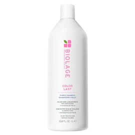 Biolage Shampoo Morado ColorLast con Extracto de Orquídea | Limpia, Protege y Ayuda a Neutralizar Latón y Amarillo | Vegano | 1L