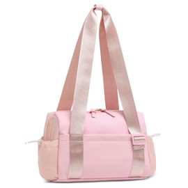 SUIKIHUM Mini Gym Tote Bag for Women Girls, Cute Fitness Gym Bag W/Wet Compartment Waterproof for Yoga Travel Workout Sport Bag, Pink