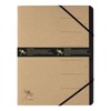 Pagna Pure Organiser Folder 7 Compartments Black Elastic Corner Elasticated