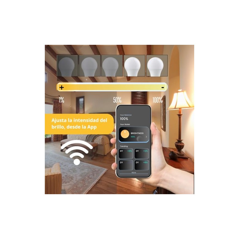 iGoto Foco Inteligente Dimmable A19 Wifi AVIA, RGB 2700 a