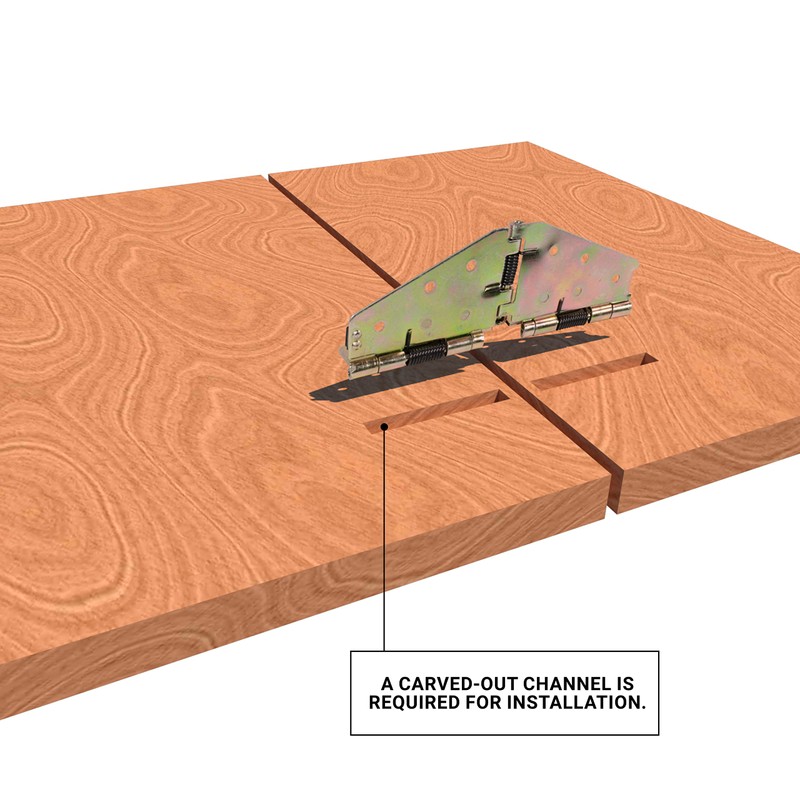 Rok Hardware Drop Leaf Table Hinge and Leaf Support, Flap-Top