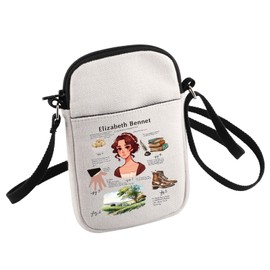 PAP Crossbody Bag Pride Elizabeth Fan Gift PAP Inspired Small Sling Bag Book Lover Gift (Elizabeth)