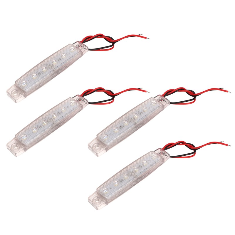 4PCS Side Marker Light PC LED Bright Light Waterproof Rust