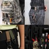 Cluoling Tactical Key Ring, Velcro Belt, Carabiner, Ring, Velcro Belt,