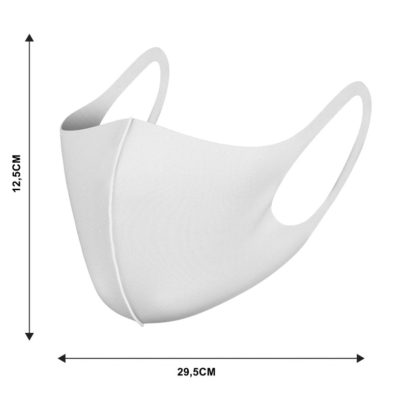 NUÜR 3 Pcs Reusable Face Mask, with Ear Loops, Breathable,