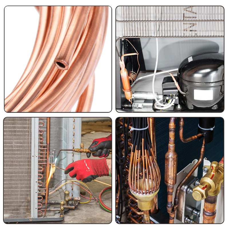 sourcing map Refrigeration Tubing 3mm OD x 2mm ID x
