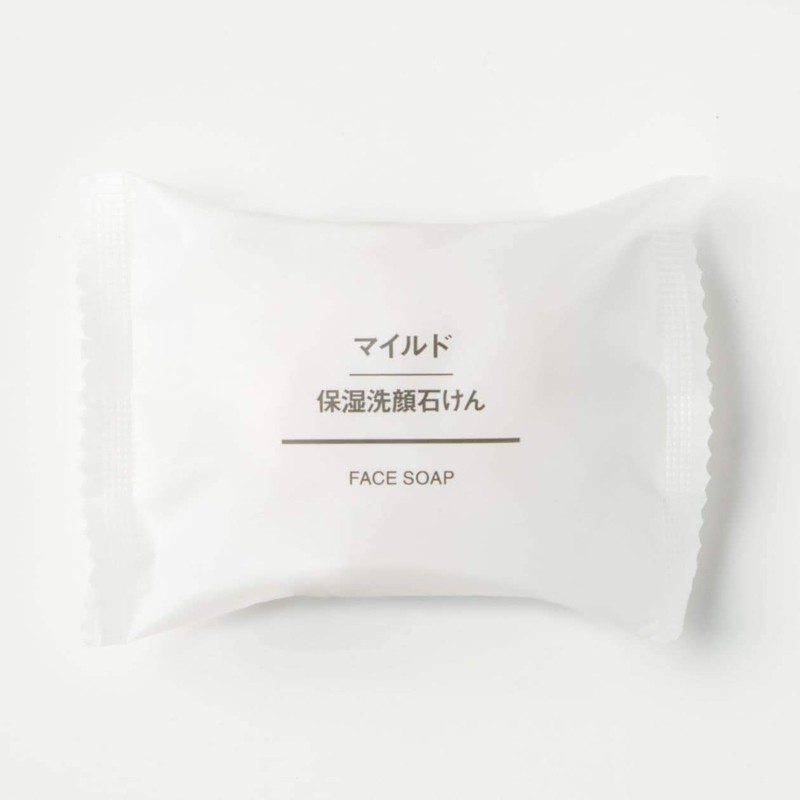 MUJI 82202205 Mild Moisturizing Facial Washing Soap, Portable