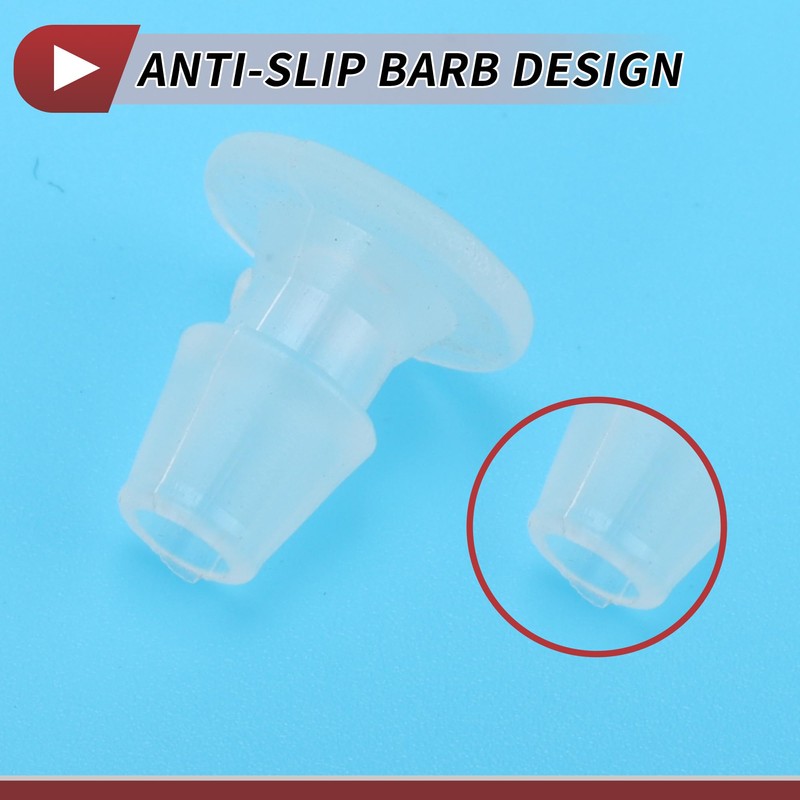 HEROFFIX 4 Pcs Aquarium Plastic Hose Barb Fitting 7/32" Barb