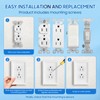 Classic Beaded Relief Design Style, White Decorator Light Switch Cover,