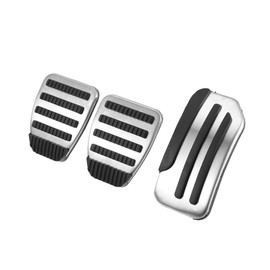 A ABSOPRO Accelerator Pedal Brake Pedal Cover Set Aluminum Alloy (Set of 3)