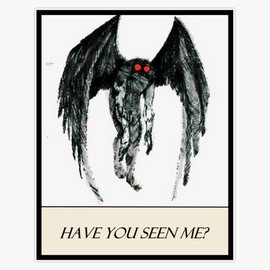 Mothman - Have You Seen Me? Vinyl Window Bumper Sticker Decal 5"