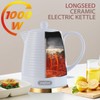 1.26 Quarts Ceramic Electric Kettle with Infuser & Cups Kit,