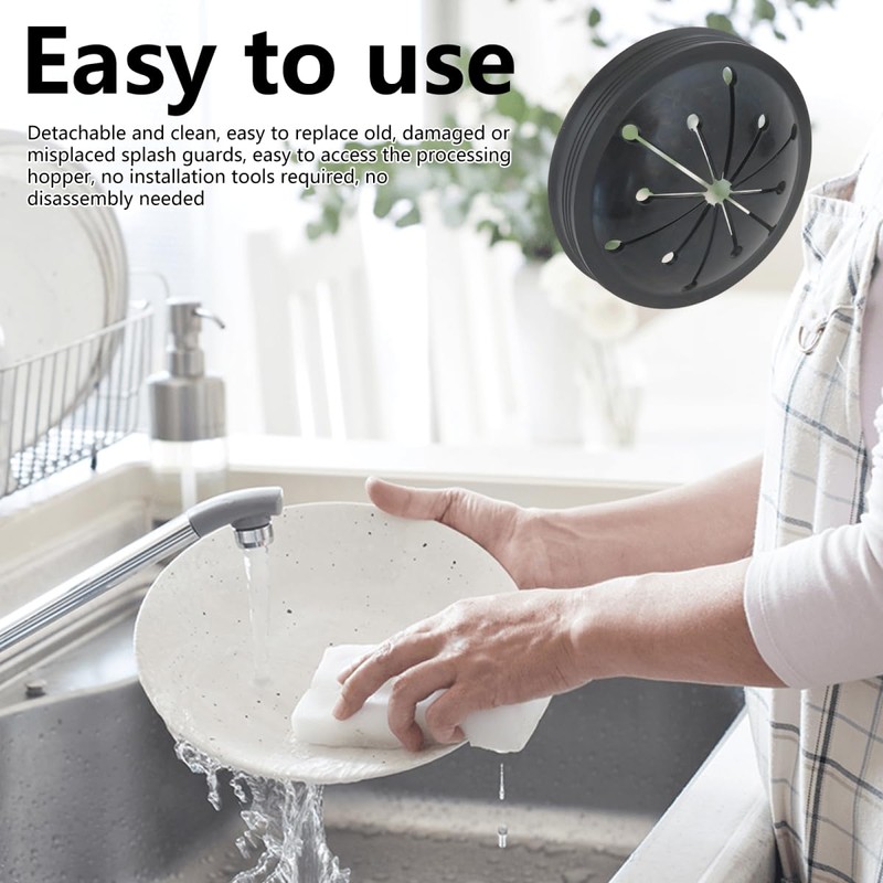 WELURE Garbage Disposal Rubber Drain Insert, 6x Garbage Disposal Cover,