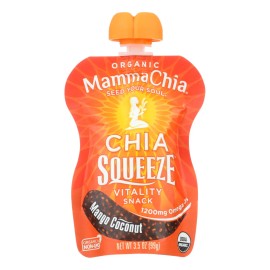 UD_Mamma Chia Squeeze Case of 16 3.5 oz Vitality Snack-Mango Coconut Product Category Bean Snacks