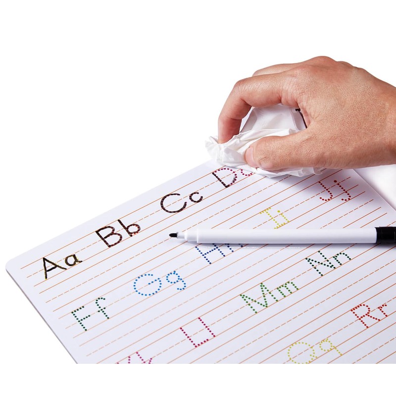 Dry Erase Alphabet Tracing Board: Letter and Numbers Handwriting Practice