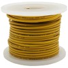 25 Feet Yellow 22 Gauge Solid Hook-Up Wire, Tinned Copper,
