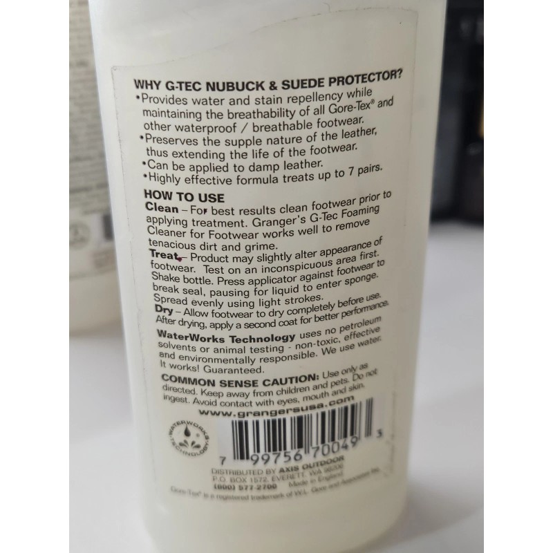 Granger's Smooth Leather Protector & Nubuck and Suede Protector 3.4