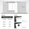 Deconovo Thermal Insulated Blackout Curtains Short, Grommet Room Darkening Curtain