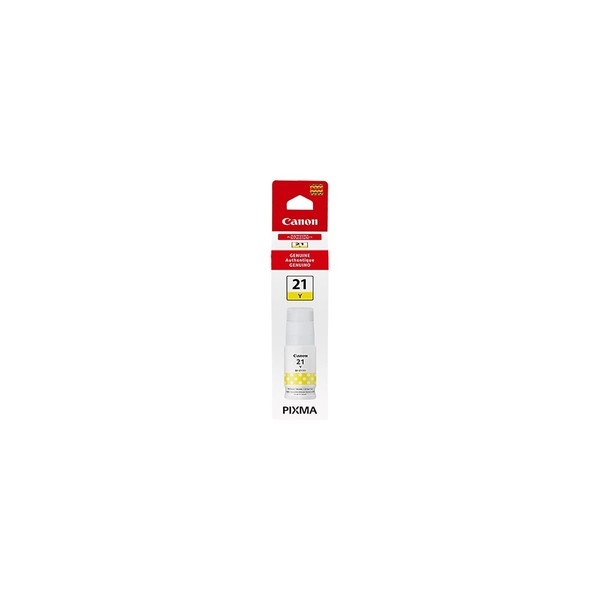 Canon GI-21 Yellow Ink Bottle, Compatible to G3260, G2260 and G1220 Supertank Printers