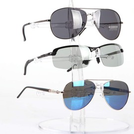 Cabilock Sunglasses Glasses Acrylic Crystal Clear Display Retail Show Stand Holder Rack Glasses Display Stand
