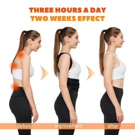 HEZKUGU Back Brace, Posture Corrector for Women and Men,Scoliosis and Hunchback Correction,Brace for Upper and Lower Back,Relieve Back Pain,Comfortable and Effective (Small/M)