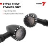 TSUNG 4PCS Motorcycle Bullet LED Front Rear Turn Signal Light