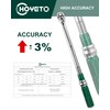 HOYETO 1/2" Drive Click Torque Wrench, 14.75-154.8 ft.lb / 20-210