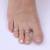 SILVEGO Women's Toe Ring 925 Sterling Silver Smooth, Silver