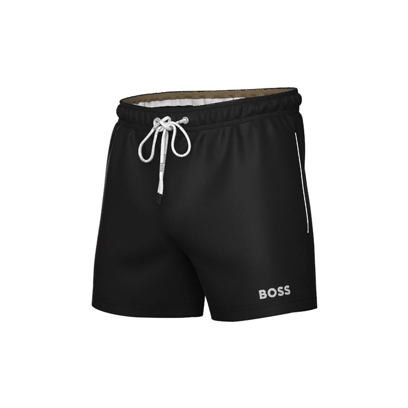 BOSS Men's Dogfish Swimming Trunks, Black 1