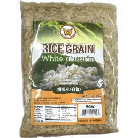 Butterfly 7oz Butterfly Sweet Rice Flakes Glutinous Cereal Dried Grain - Green - White - 7oz White, Butterfly Brand