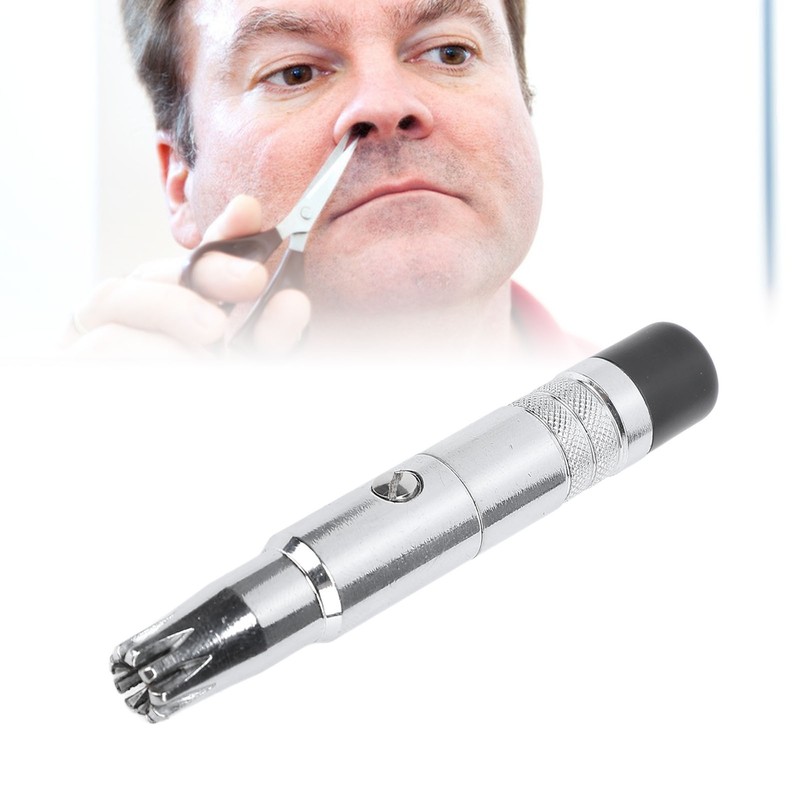 Manual Nose Hair Trimmer Precise Trimming Stainless Steel 360 Degree