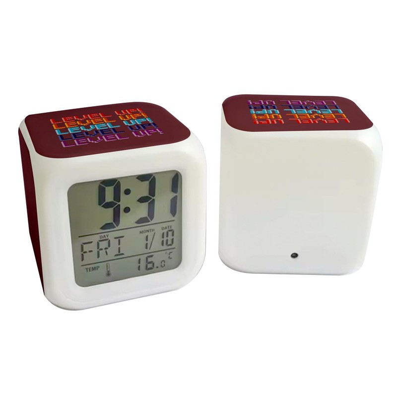 Fabulous Level-Up! Alarm Clock Cube Illuminated Red - Video Games