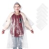 YUNFOOK Disposable Rain Ponchos for Adults - Emergency Rain Ponchos