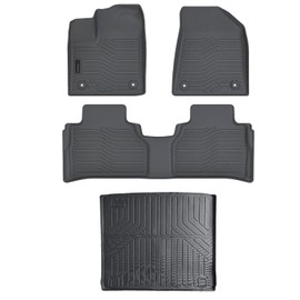 Auxko All Weather Floor Mats Cargo Mat Fit for 2025 Nissan Murano TPE Liners Accessories Guard Odorless Anti-Slip Floor Liners & Trunk Liner for 2025 Nissan Murano